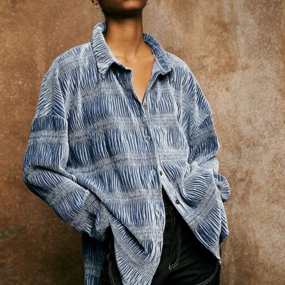 Free People Oversized Button Down